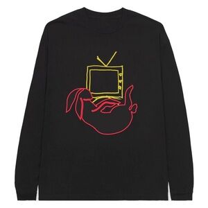 Large Harry Styles Love on Tour 2022 TV Bunny black long sleeve t-shirt